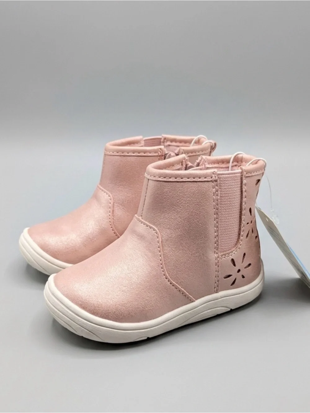 Stride Rite Pink Glitter Ankle Boots for Kids